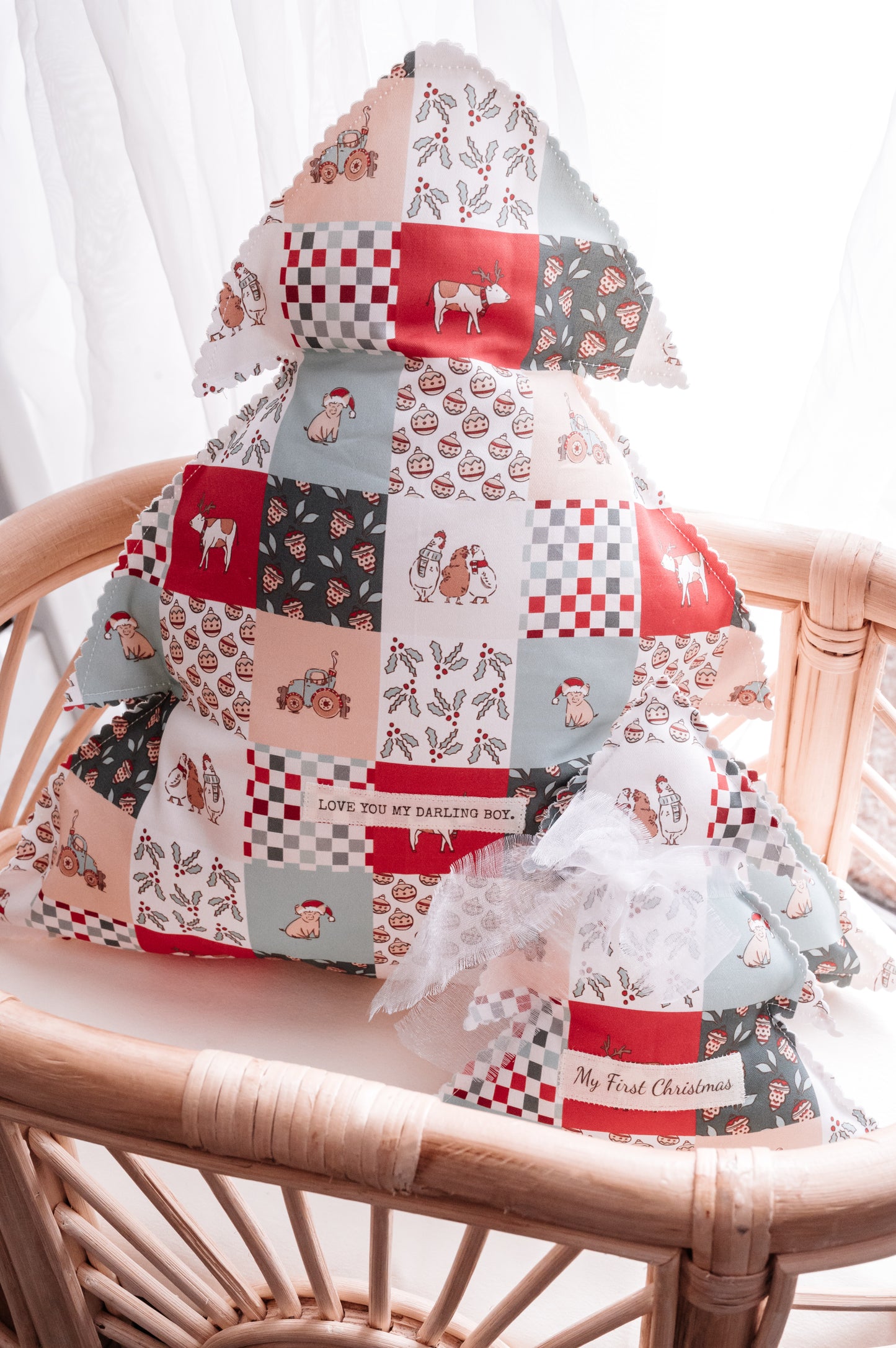 Christmas Tree Memorial Keepsake Pillow