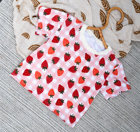 Strawberry Boxy Tee