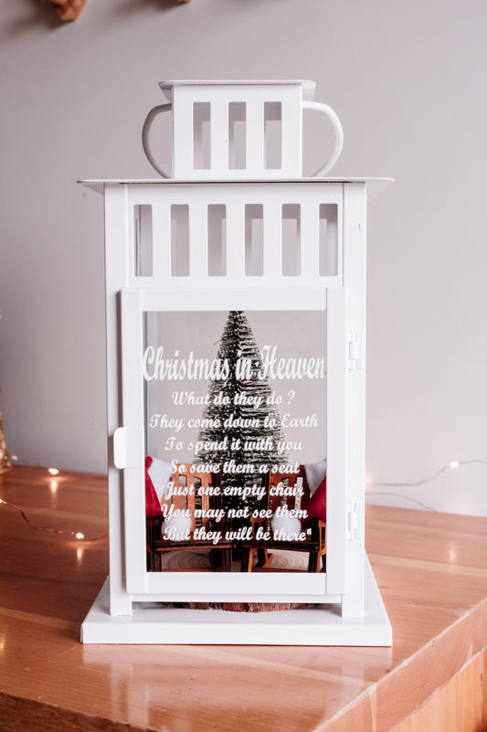 Christmas in Heaven Double Chair Lantern
