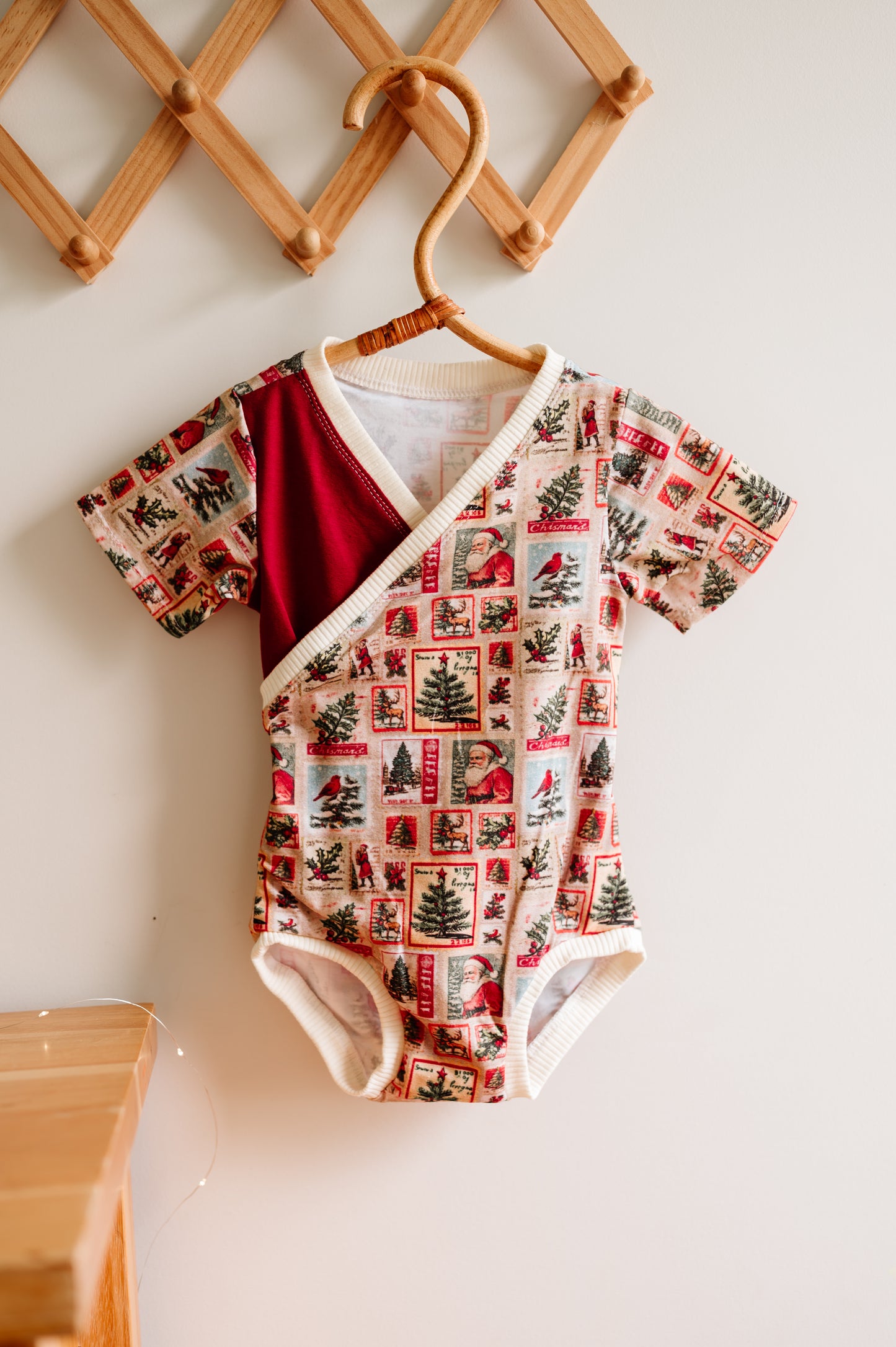 Vintage Christmas Criss Cross Bodysuit