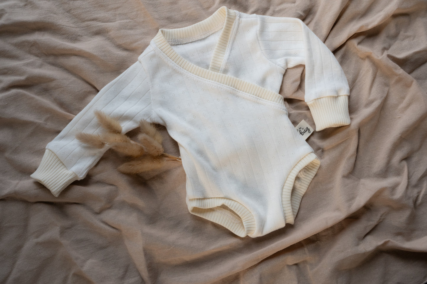 White Pointelle Criss Cross Bodysuit