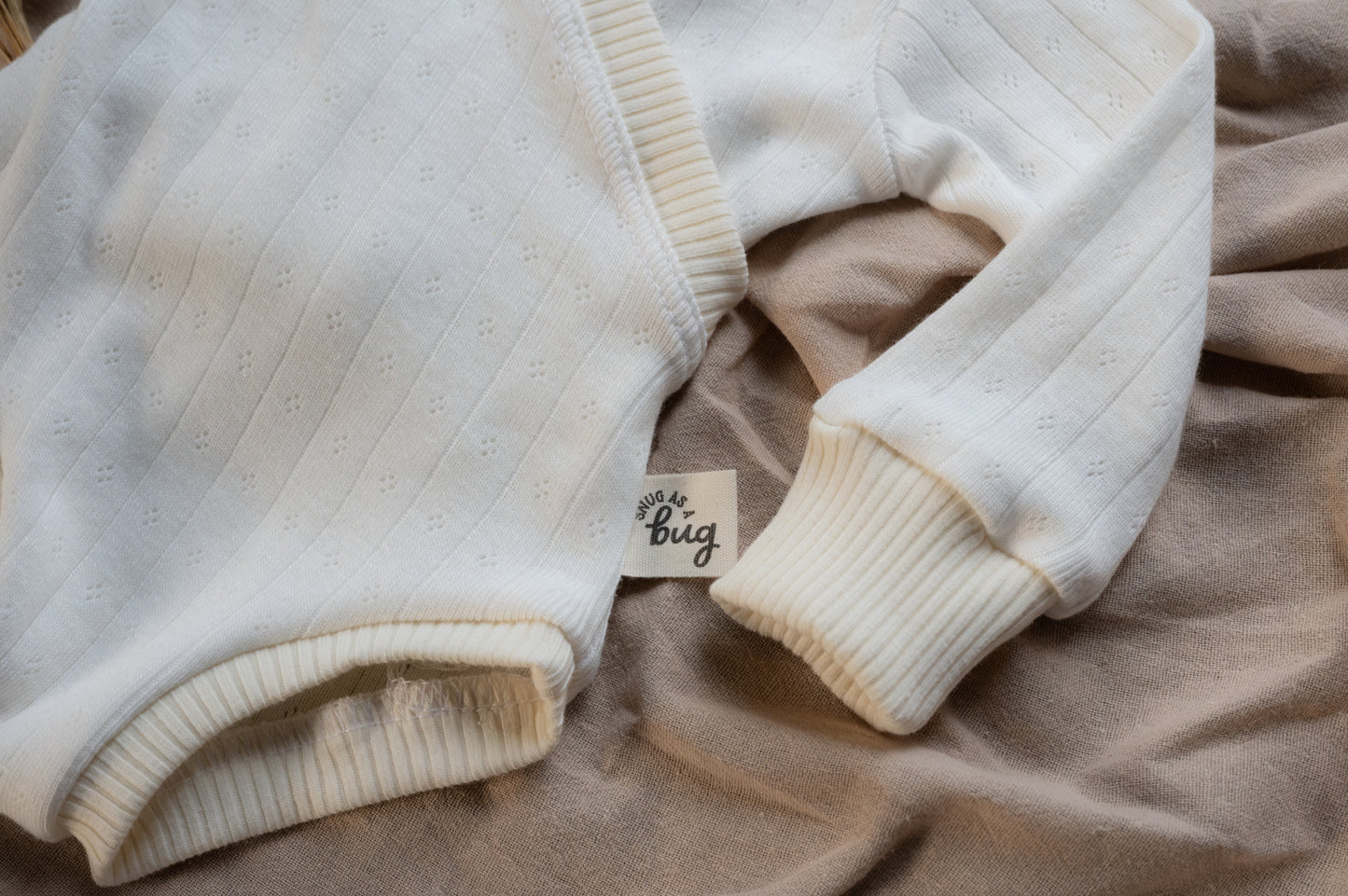 White Pointelle Criss Cross Bodysuit