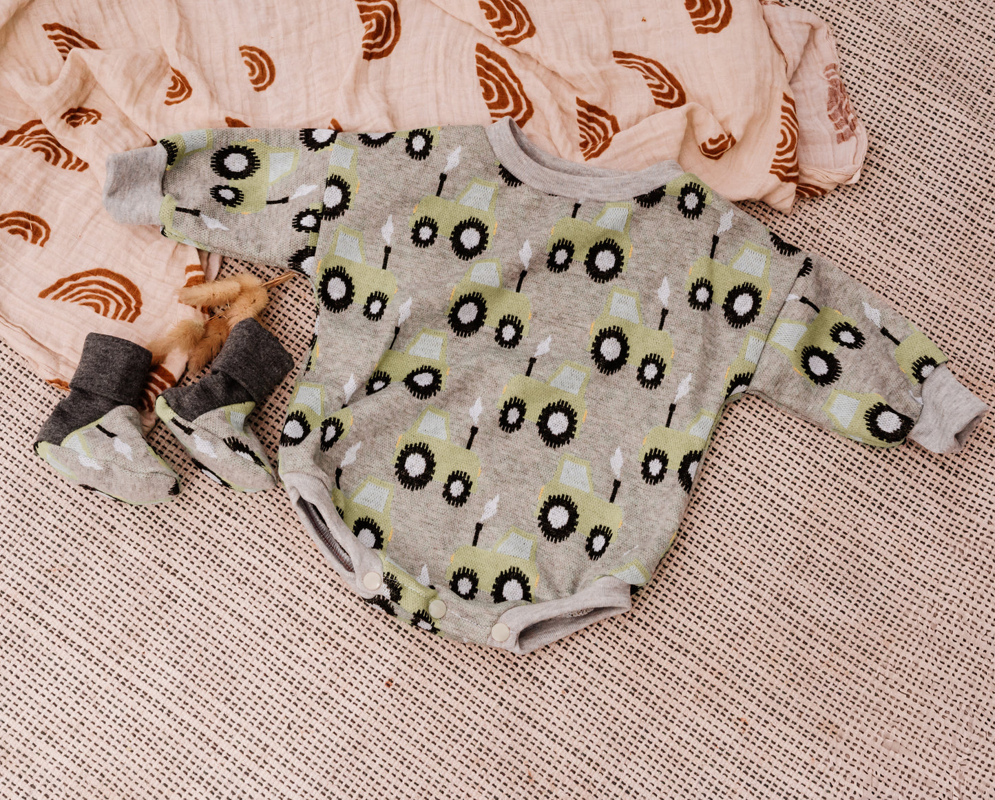Tractor Knit Romper