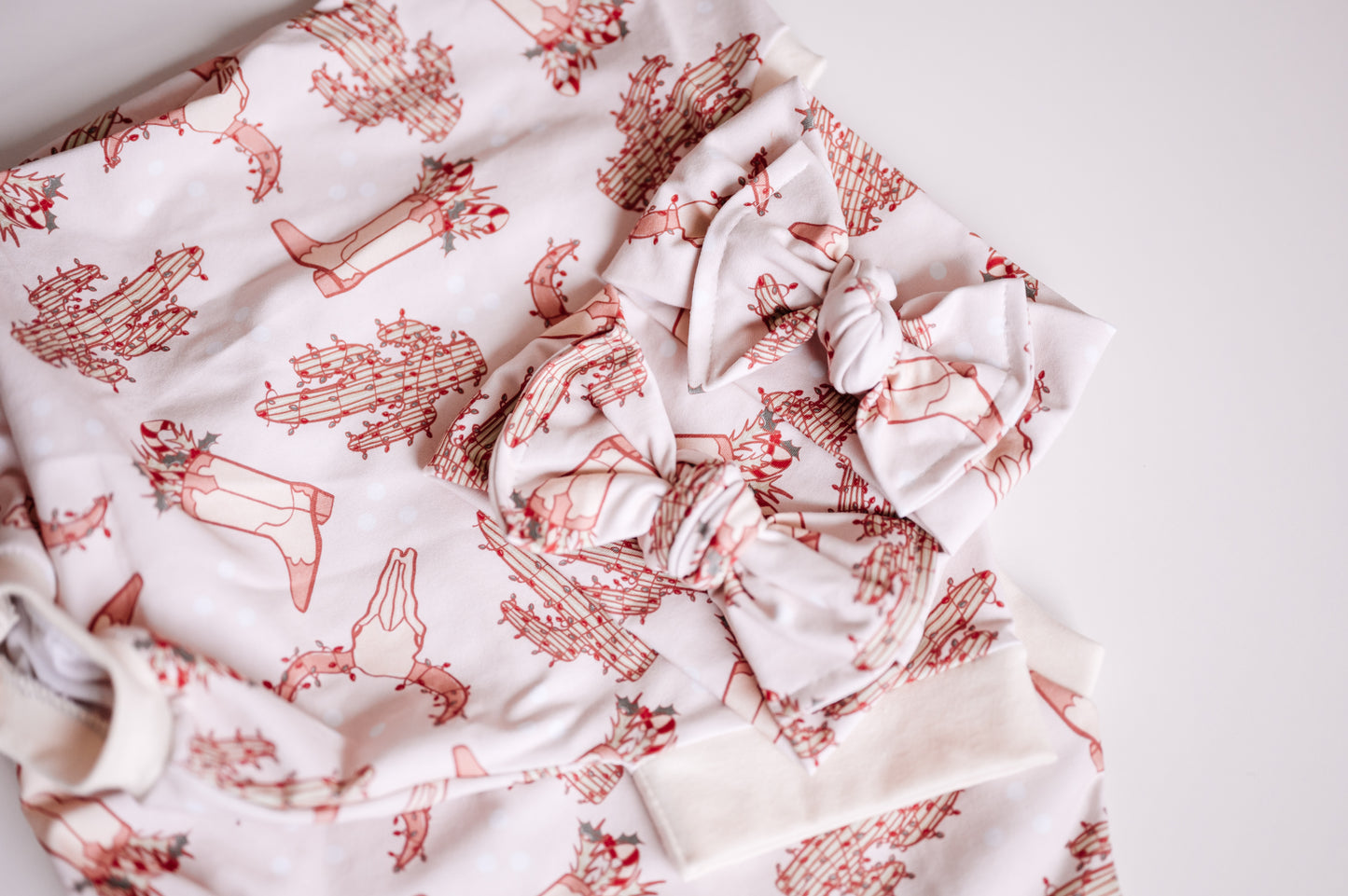 Western Christmas Blush Pink