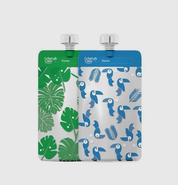Reusable food pouch on the go minis 10 Pack 120mls