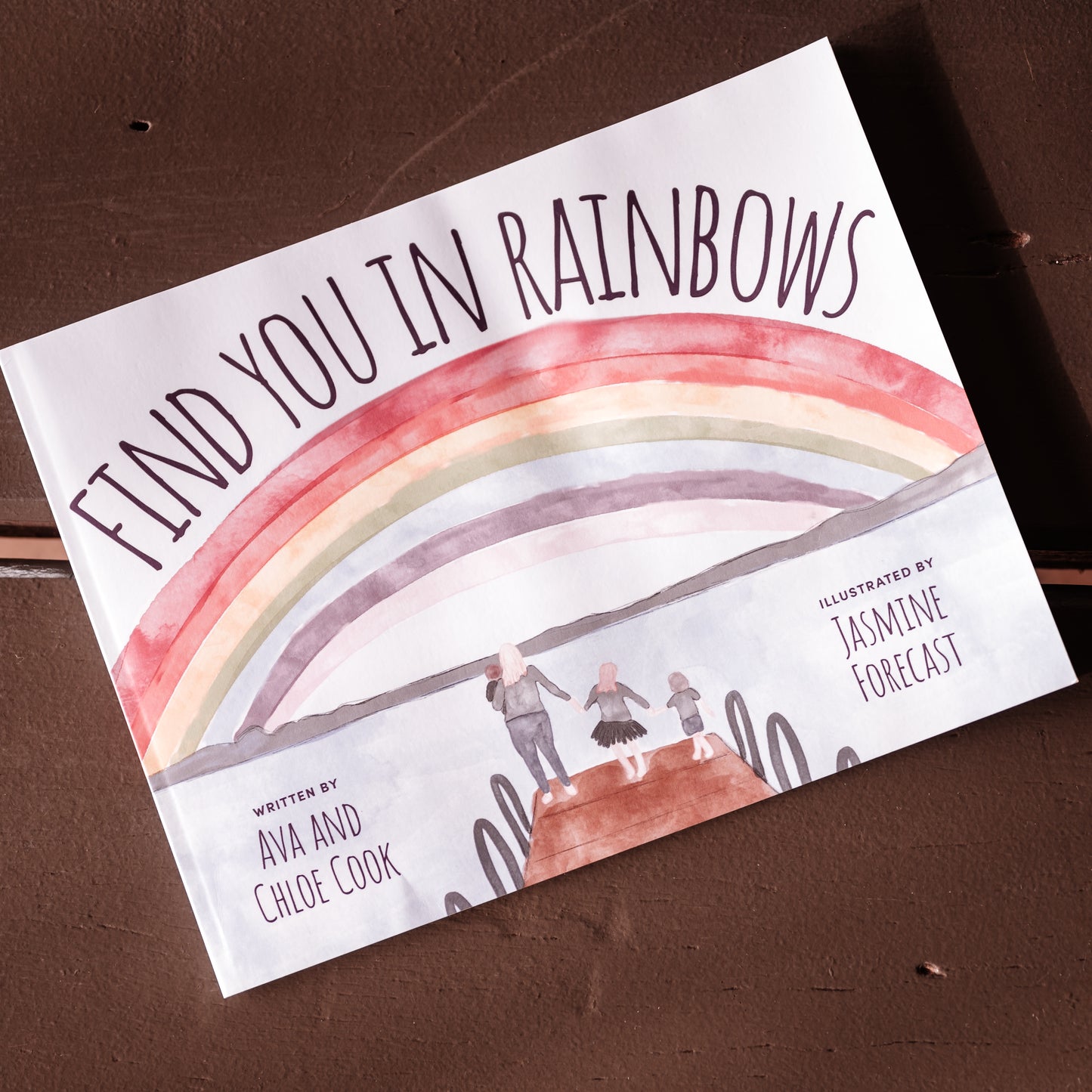 Find You In Rainbows - Brain Cancer Book Dad in Heaven Australia