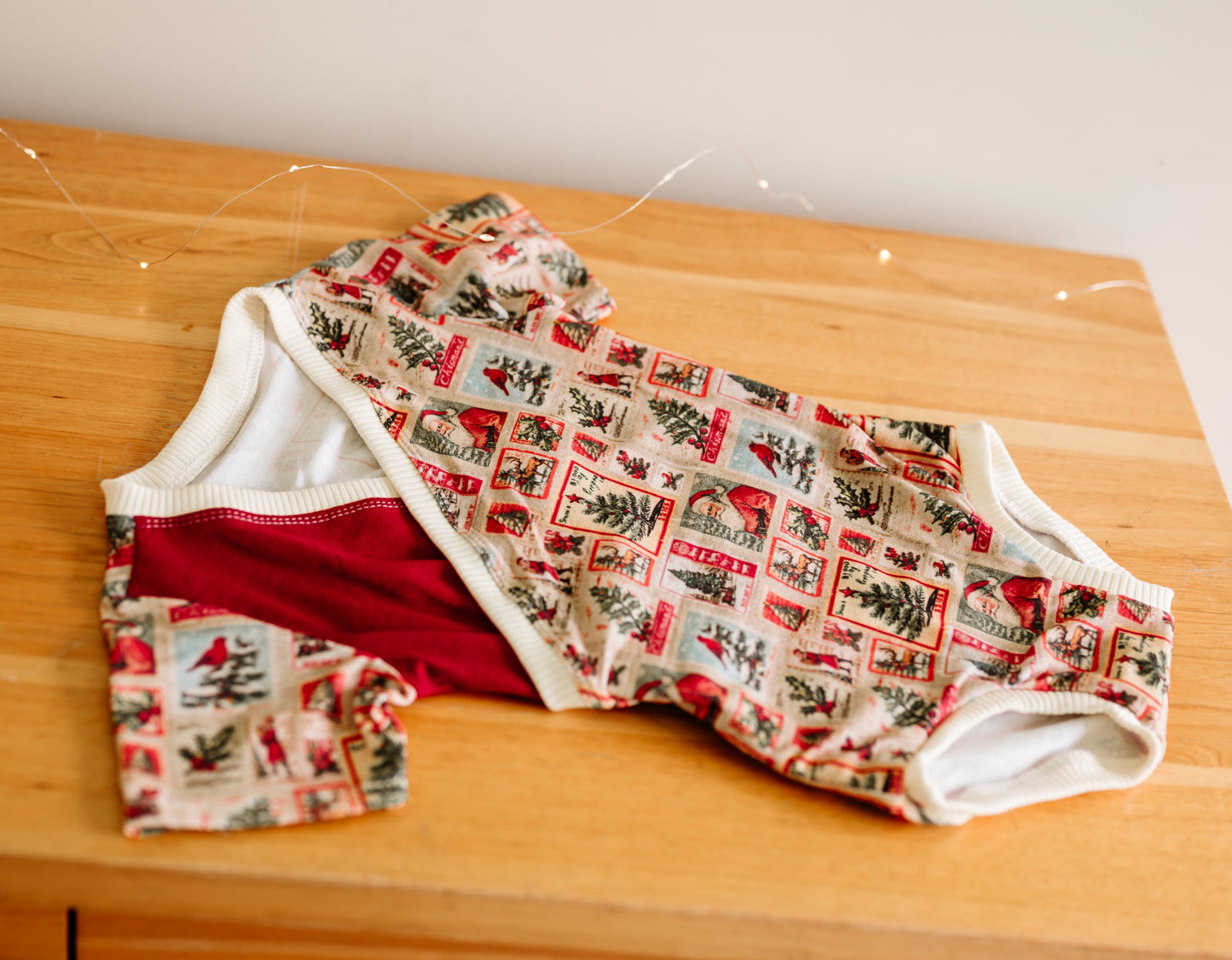 Vintage Christmas Criss Cross Bodysuit