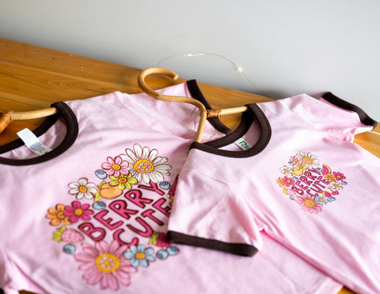 Berry Cute Ringer Tee