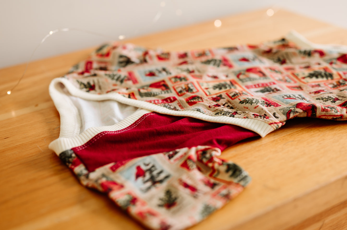 Vintage Christmas Criss Cross Bodysuit