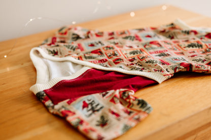 Vintage Christmas Criss Cross Bodysuit