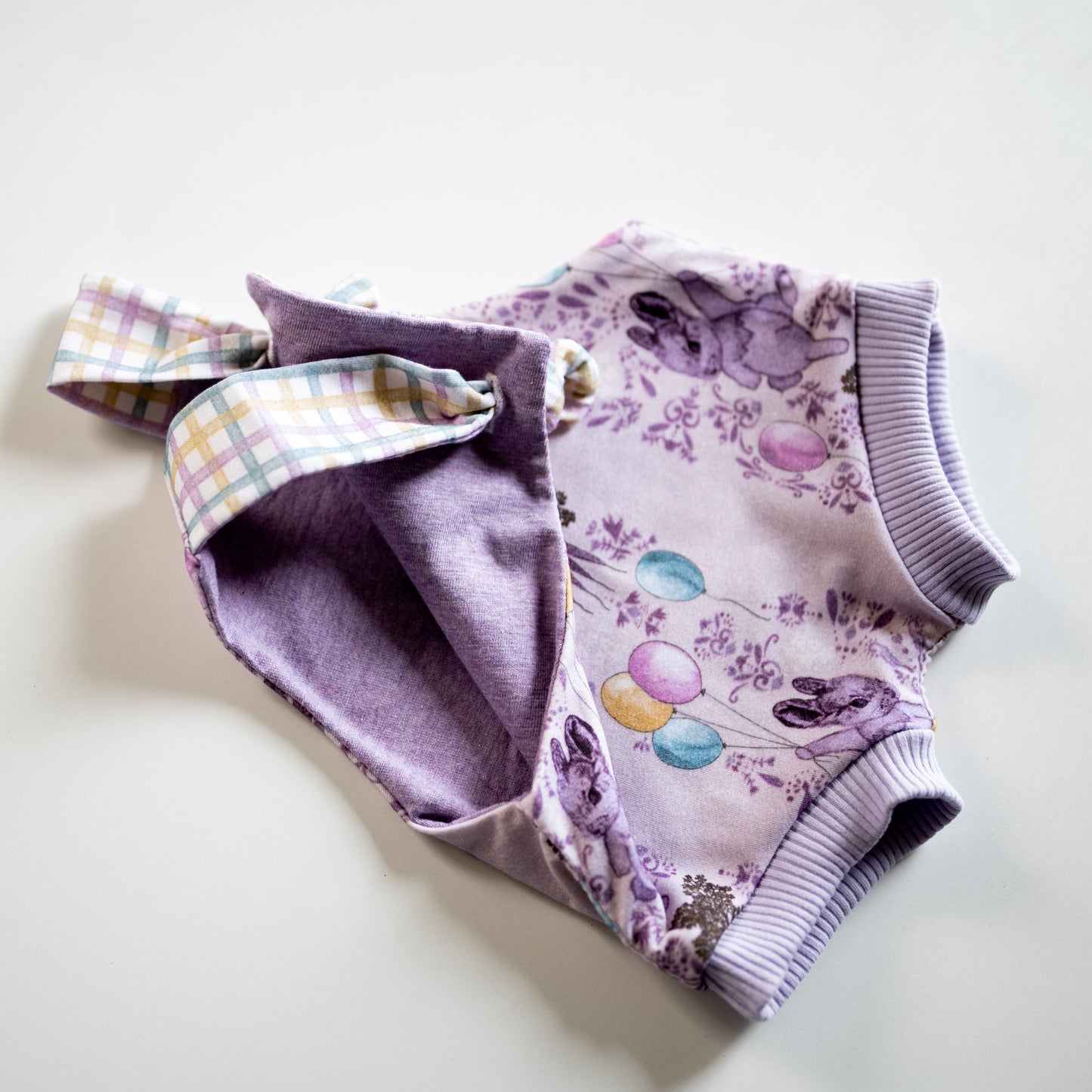 Bunny Balloon Knotted Overalls