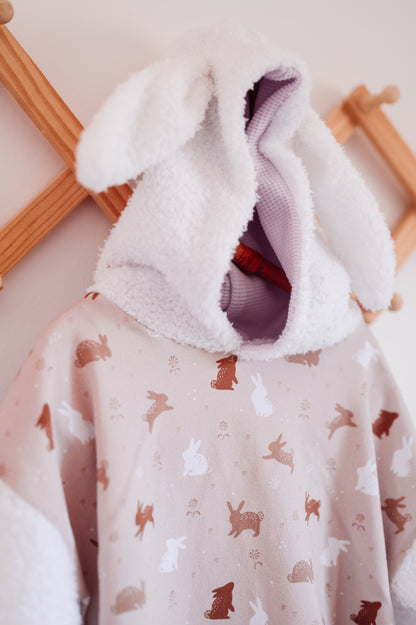 Bunny Romper White Hood and Ears