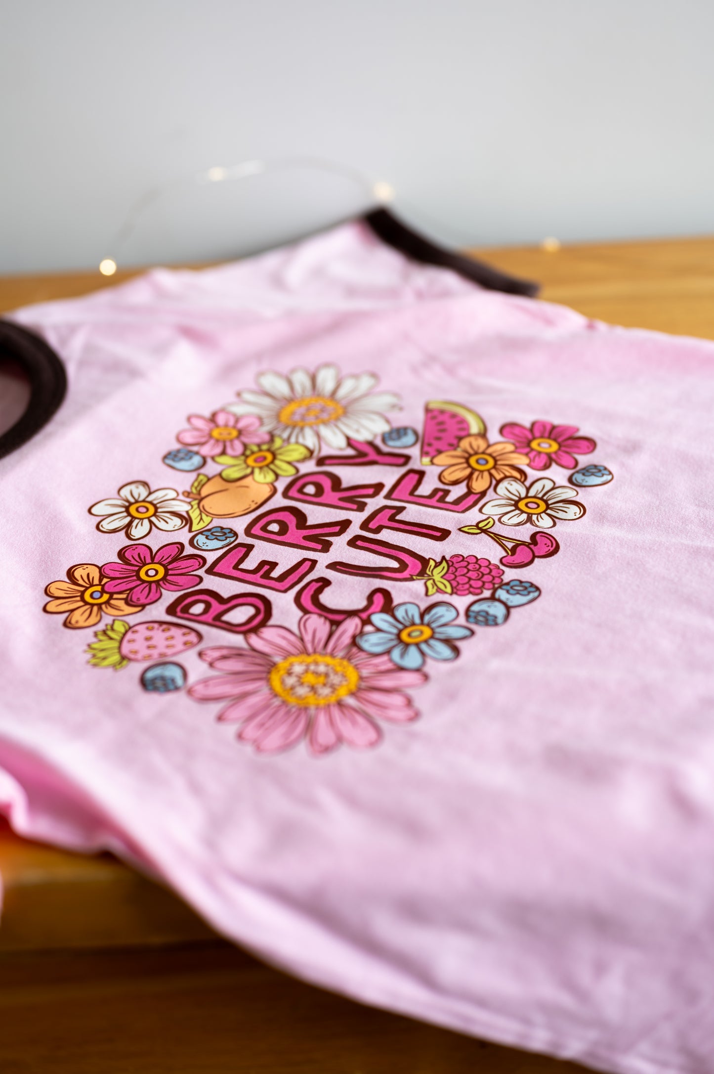 Berry Cute Ringer Tee