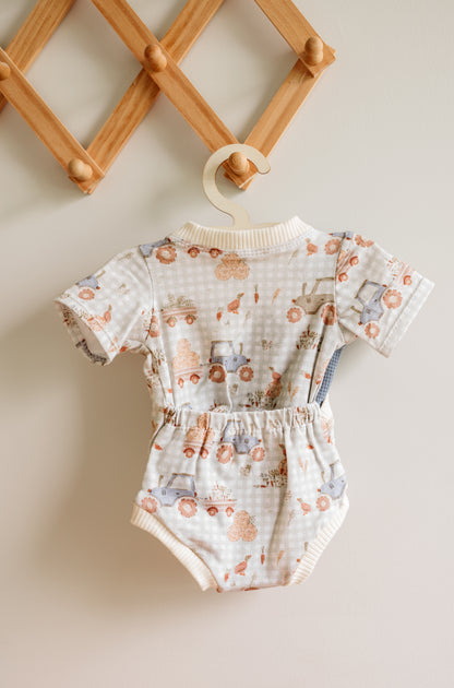 Farm Gingham Criss Cross Bodysuit