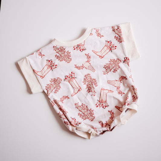 Western Christmas Blush Pink