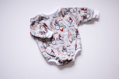 Farmer Bear Romper