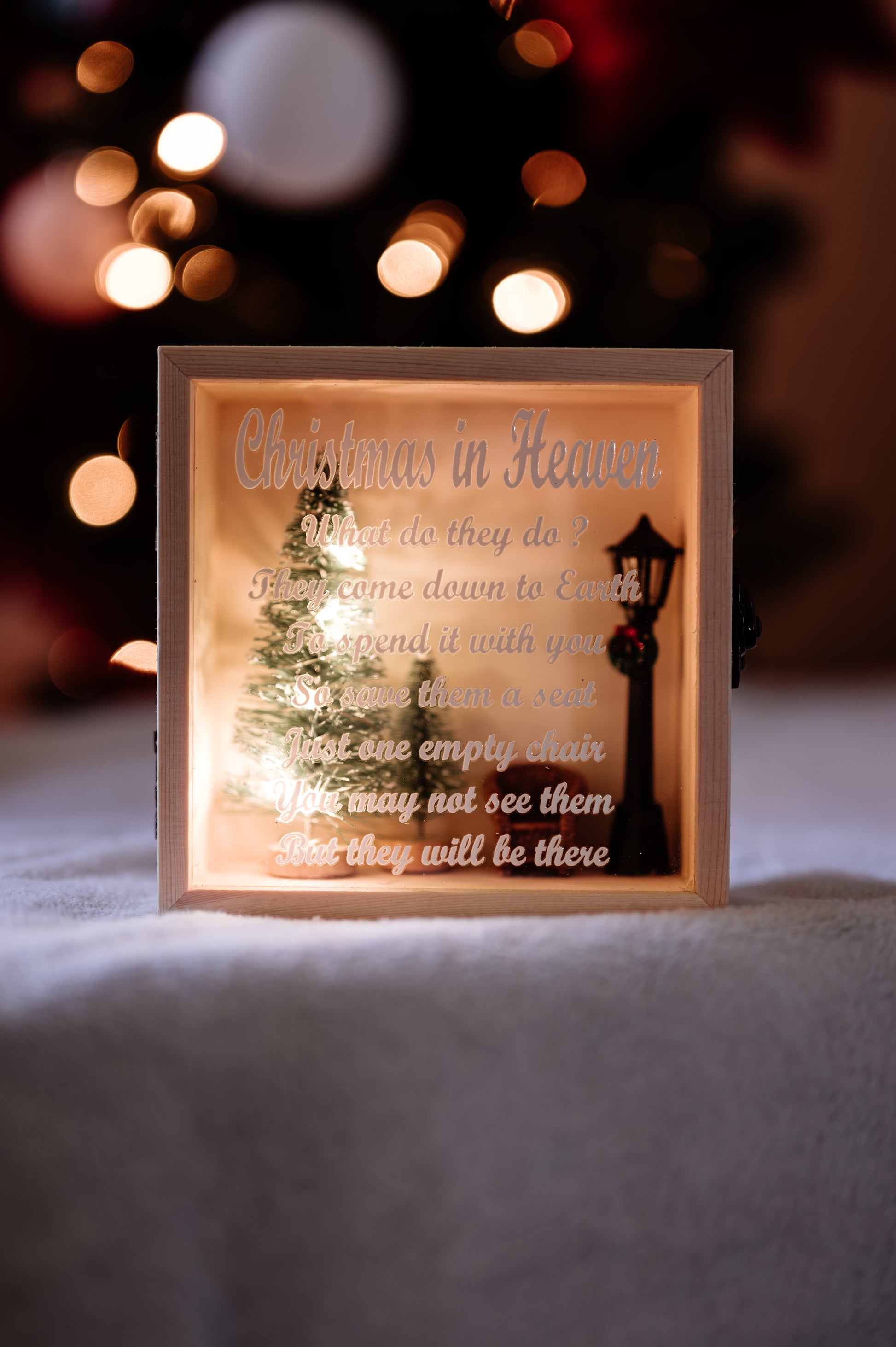 Christmas in Heaven Shadow Box Ornament