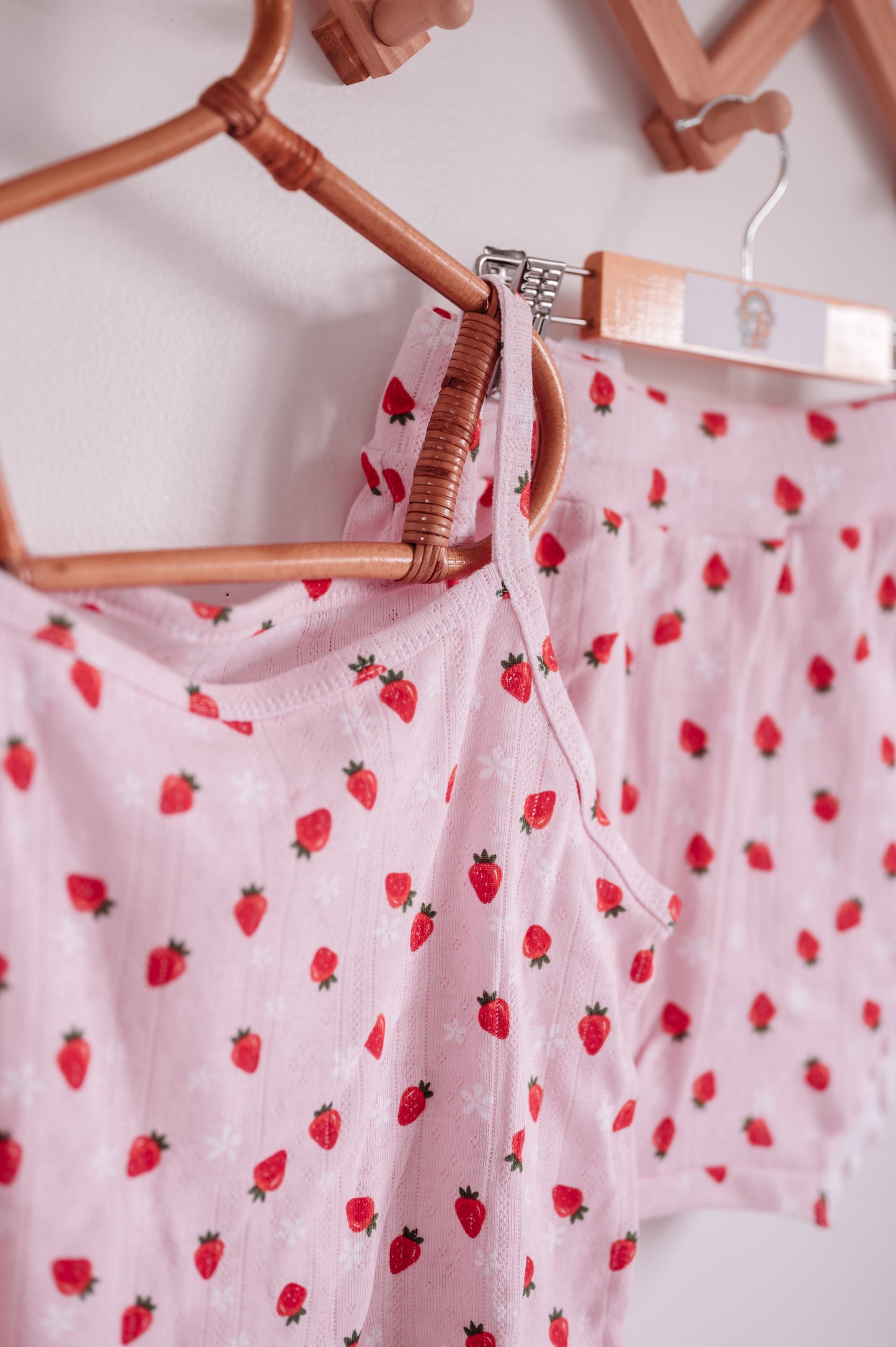 Strawberry Pointelle Set