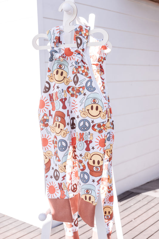 Mamas Boy Knotted Overalls
