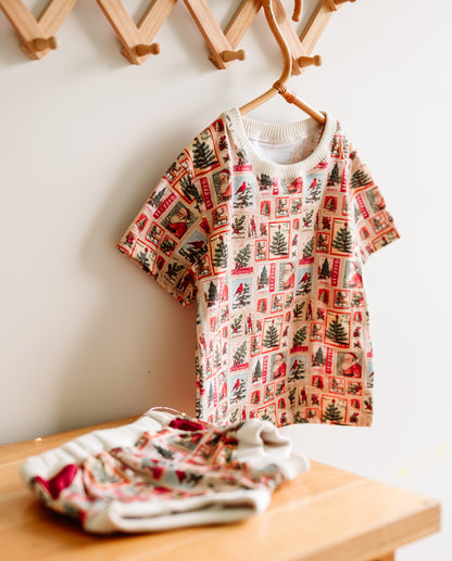 Vintage Christmas Tee & Pocket Shorties