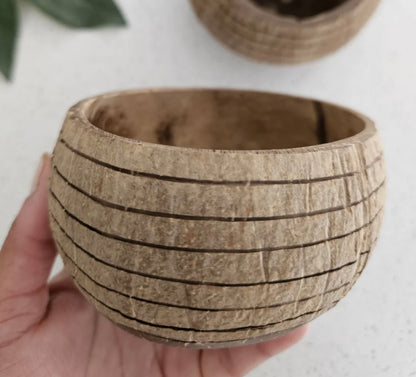 Patterned Coconut Bowl