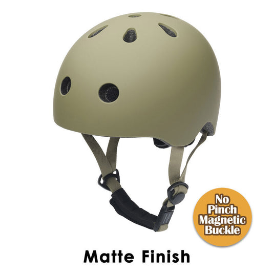 Matte Green Helmet Pinch-Free