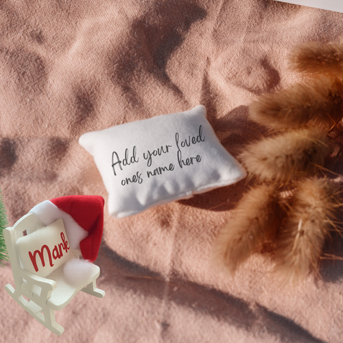 Christmas in Heaven – Personalised Memorial Chair Pillow