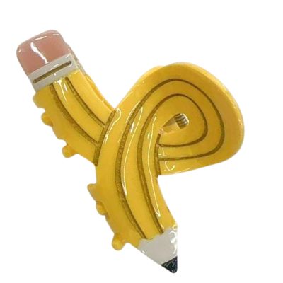 Pencil Claw Clip Yellow