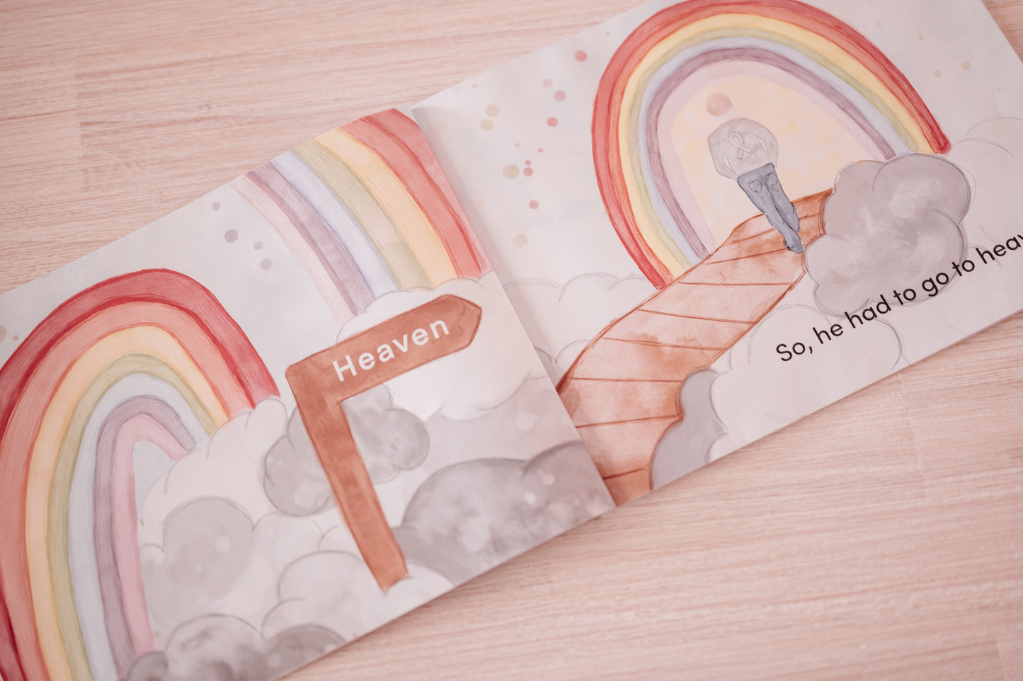 Find You In Rainbows - Brain Cancer Book Dad in Heaven Australia